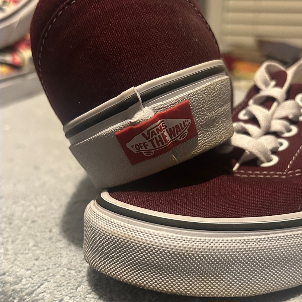 Vans Classic Canvas Maroon Skate Shoes